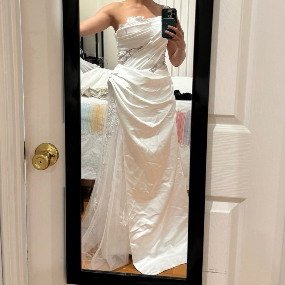 Drapey wedding dress